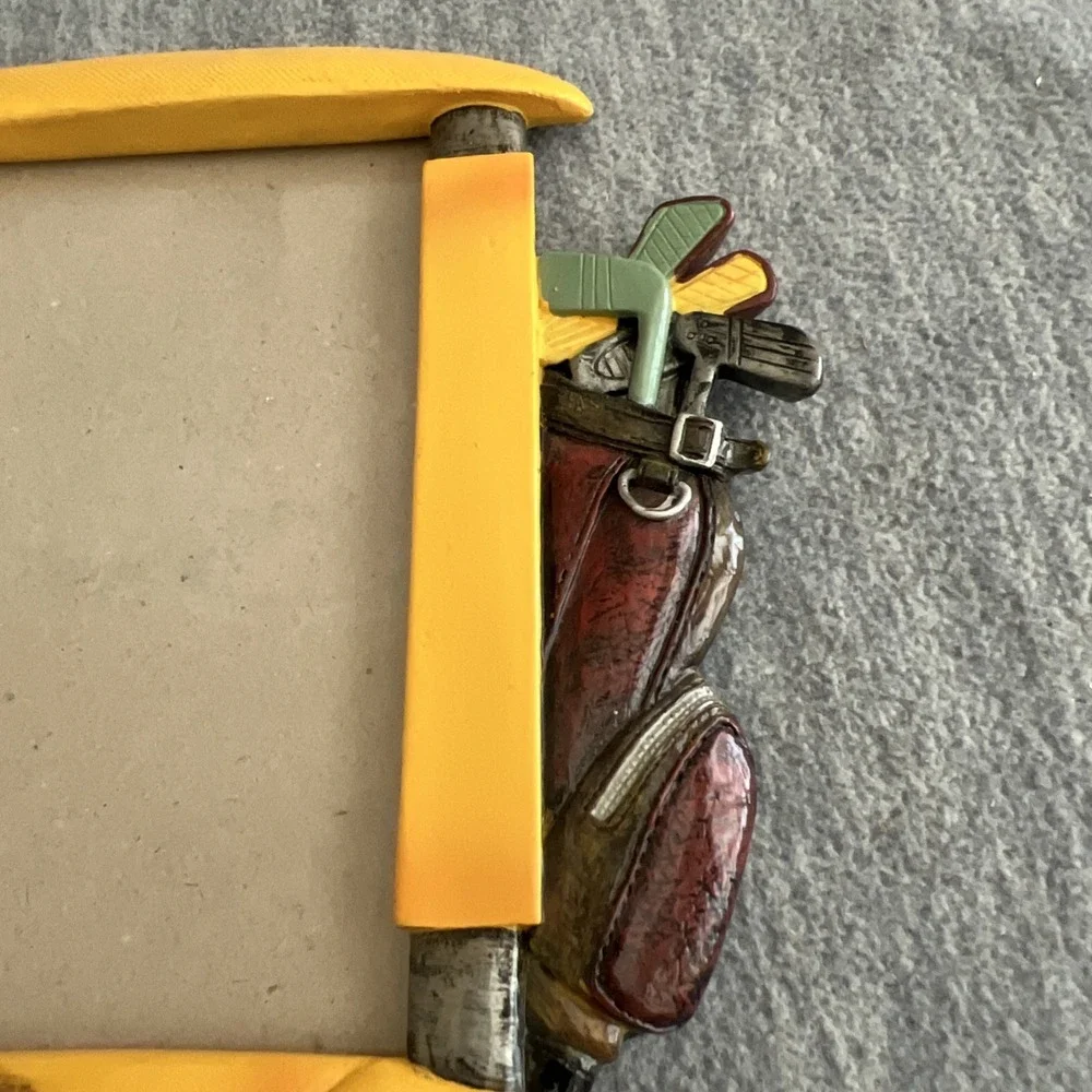 Hobby Lobby 3D Resin Golf Cart Photo Picture Frame 4x6‎ Father's Day Dad Outdoor